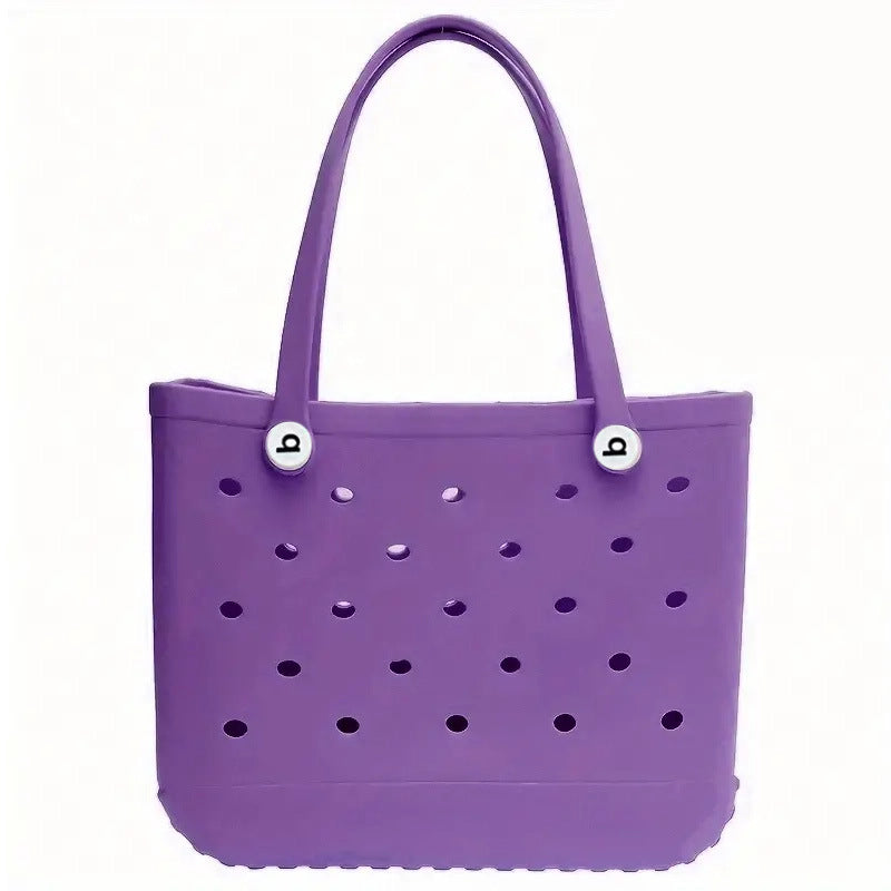 purple 36*30*12cm - EVA Bogg Beach Bag Basket Handbag - handbag at TFC&H Co.
