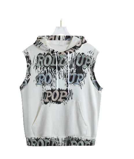 - Roll Up Po' Up Pop Unisex Hooded Vest | 100% Cotton - mens vest hoodie at TFC&H Co.