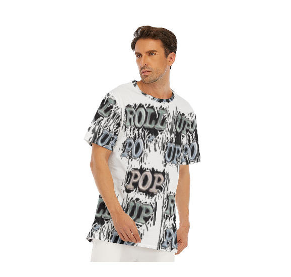 - Roll Up Po' Up Pop Men's O-Neck T-Shirt | 100% Cotton - mens t-shirt at TFC&H Co.