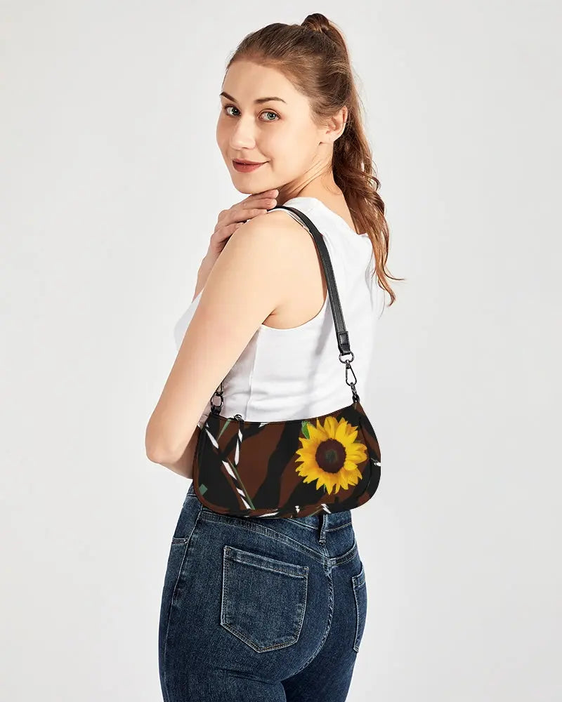 Sunflower Wild Petite Canvas Pouch - Handbags at TFC&H Co.