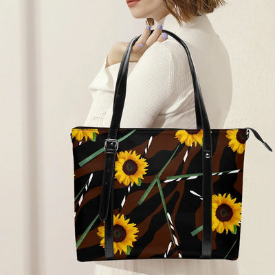 - Sunflower Wild Stripe-around Women's Purse Tote Bag - New Arrival at TFC&H Co.