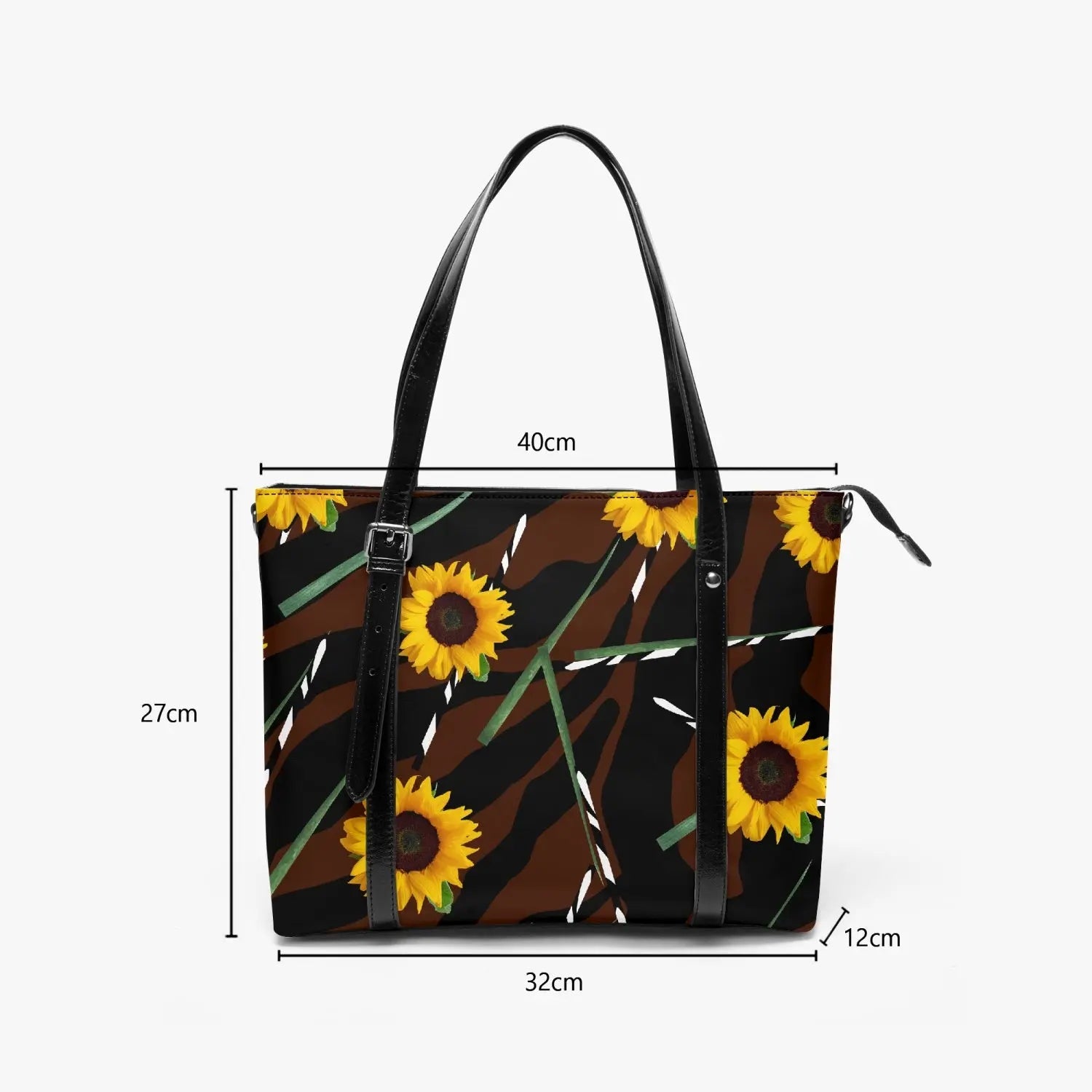 Sunflower Wild Stripe-around Women's Purse Tote Bag - New Arrival at TFC&H Co.