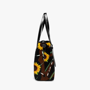 Sunflower Wild Stripe-around Women's Purse Tote Bag - New Arrival at TFC&H Co.