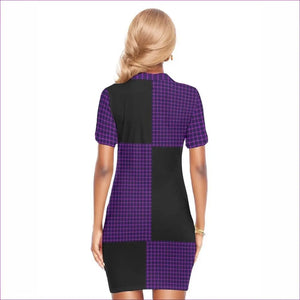 - Tartan 2 Women's Polo Collar Dress - womens dress at TFC&H Co.