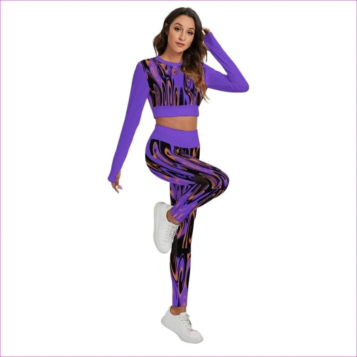 - Trip 2 Women's Sport Set With Backless Top And Leggings - womens top & leggings set at TFC&H Co.
