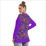 purple Trip Women's Side Split O-neck Sweatshirt - women's sweatshirt at TFC&H Co.