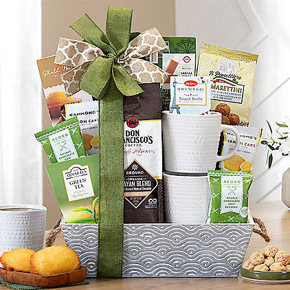 - Coffee & Tea Delights: Gourmet Gift Basket - Gift basket at TFC&H Co.