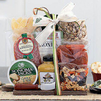 Savory Selection: Gourmet Cheeseboard - Gift basket at TFC&H Co.