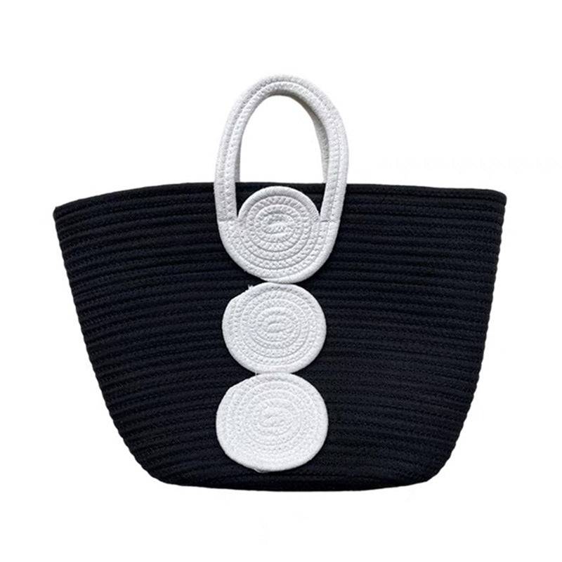 black - Simple Style Hand-woven Bag - handbag at TFC&H Co.