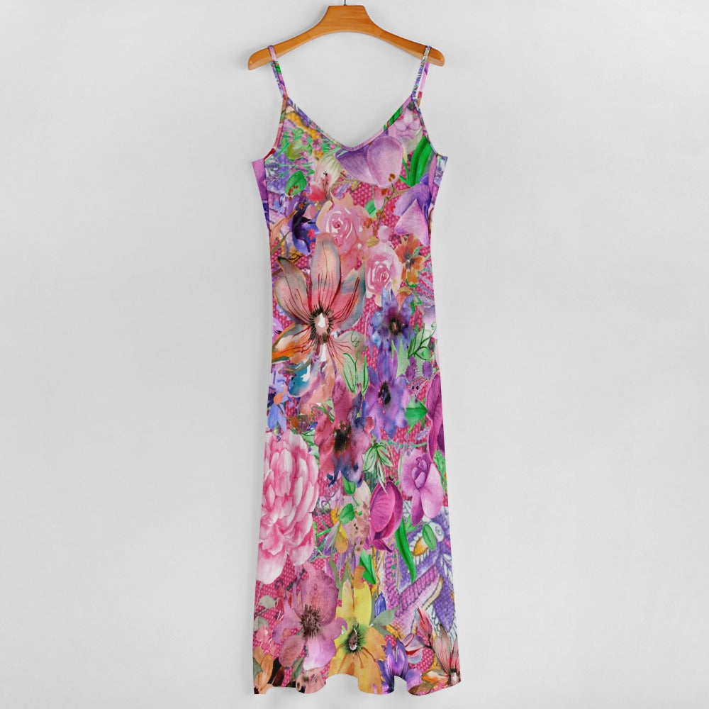 - Nothing but Floral Sling Ankle Women's Long Dress - womens dress at TFC&H Co.