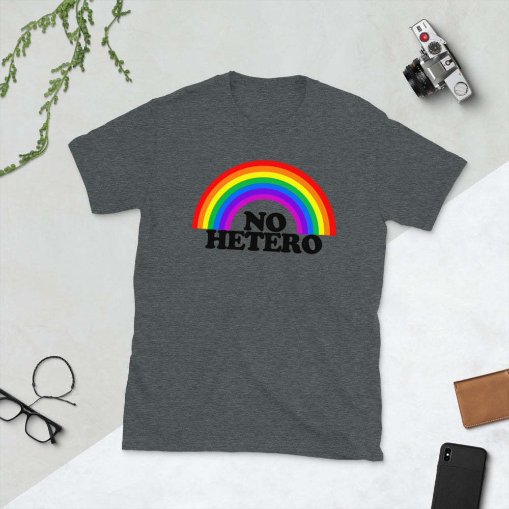 Dark Grey - No Hetero T-shirts For Both Men And Women|Pride T-shirt - unisex t-shirt at TFC&H Co.