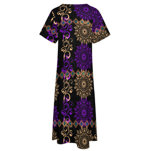 - Royal Hues 7-Point Sleeve Dress for Women - womens dress at TFC&H Co.