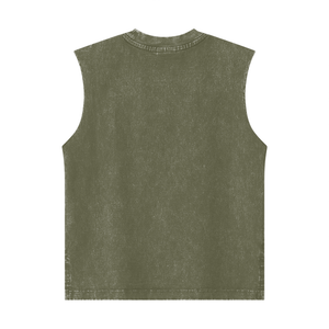 - Fro-Puff Streetwear Heavyweight 285G Washed Girl's 100% Cotton Tank Top - girls tank top at TFC&H Co.