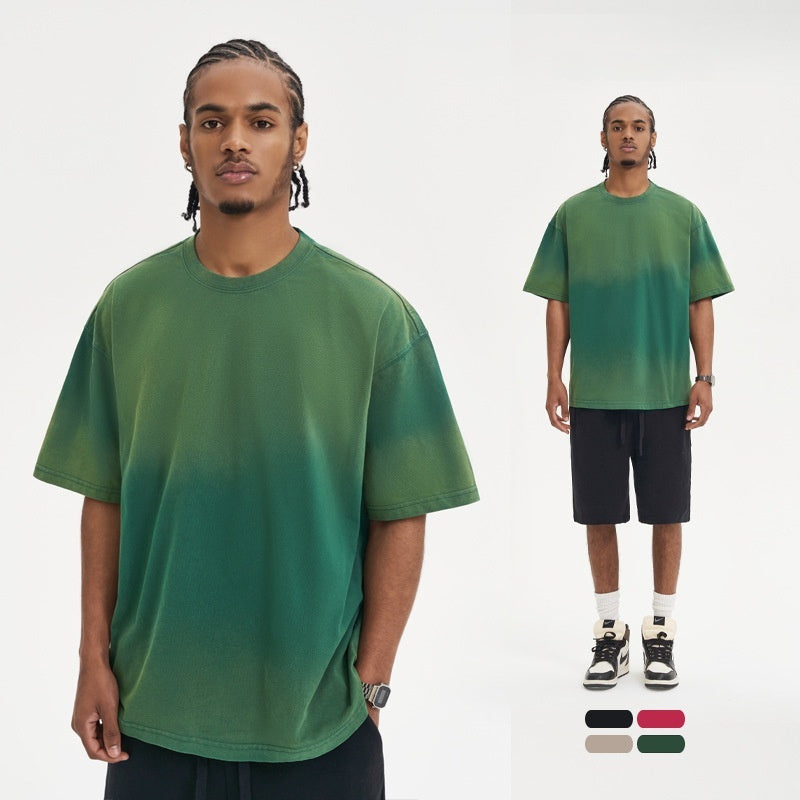 - Pure Cotton Washed Old Ombre Men's T-shirt - mens t-shirt at TFC&H Co.