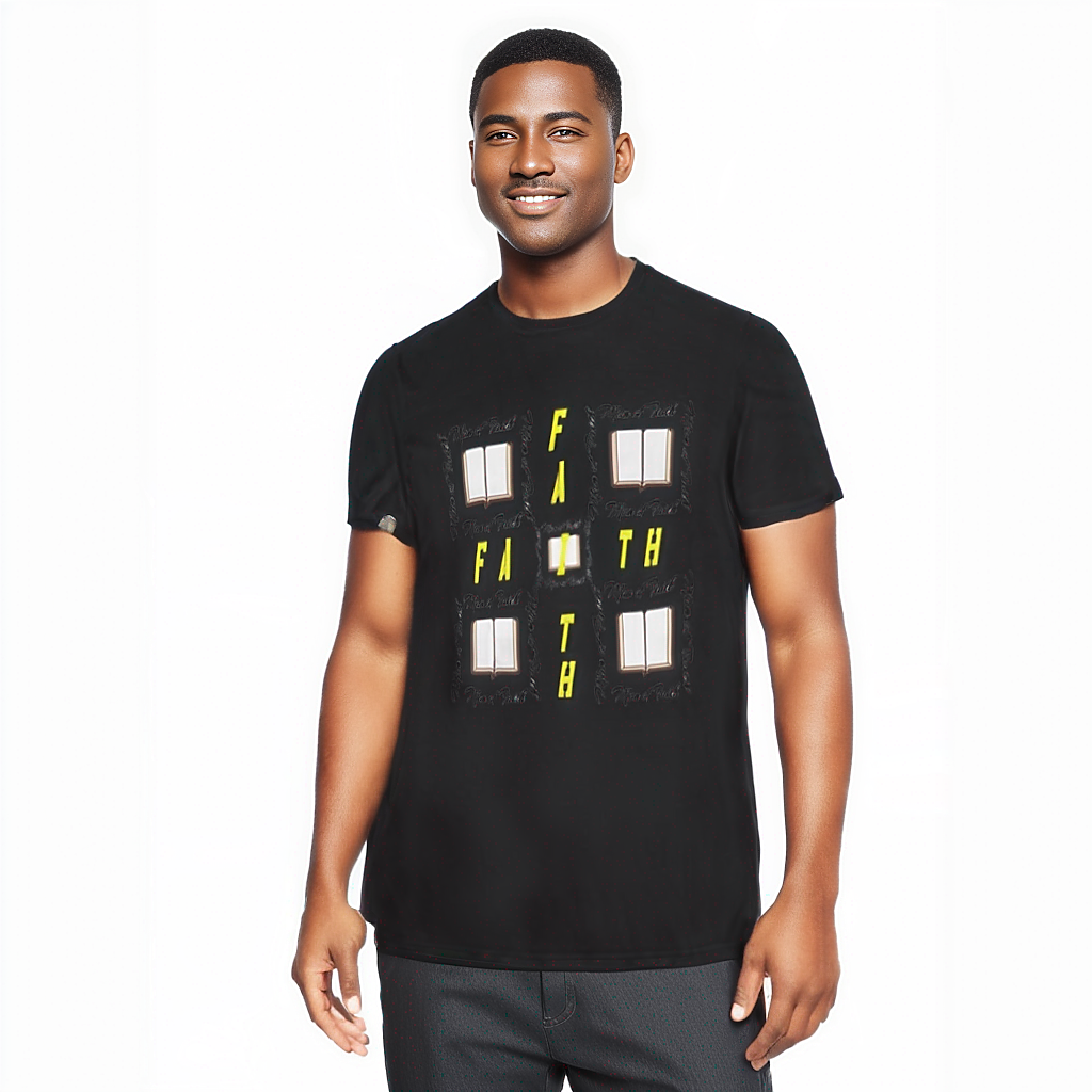 Man of Faith: Men's Lightweight Fashion Tee Voluptuous (+) Size Available - men's t-shirt at TFC&H Co.