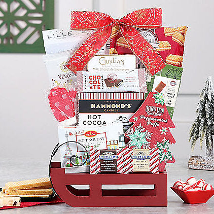 Baking for Santa: Holiday Gift Sleigh - Gift basket at TFC&H Co.