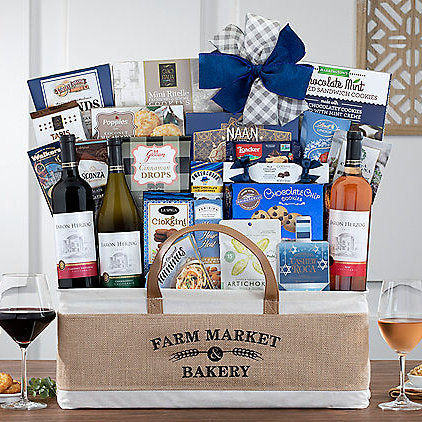 - Baron Herzog Trio: Kosher Wine Basket - Gift basket at TFC&H Co.