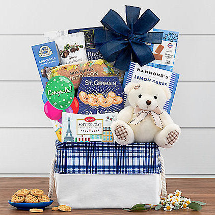Bear Hugs: Congratulations Gift Basket - Gift basket at TFC&H Co.