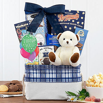 Bear Hugs: Thank You Gift Basket - Gift basket at TFC&H Co.
