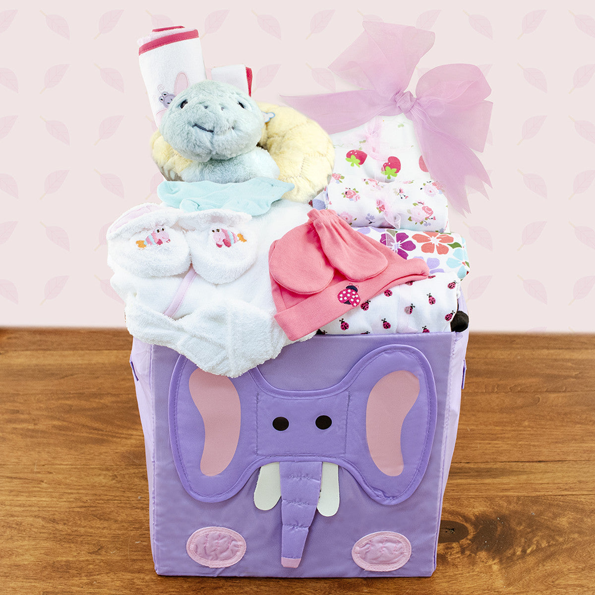 Best Wishes: Baby Girl Gift Basket - baby gift basket at TFC&H Co.
