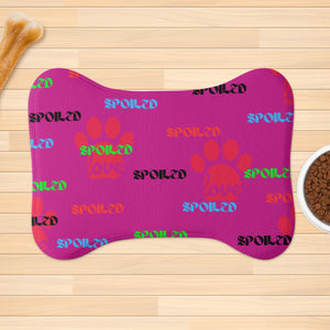 ONE SIZE 3 - BIG PAWS SPOILED PETS RUG - PINK - Big Paws Spoiled Pets Rug - pet rug at TFC&H Co.
