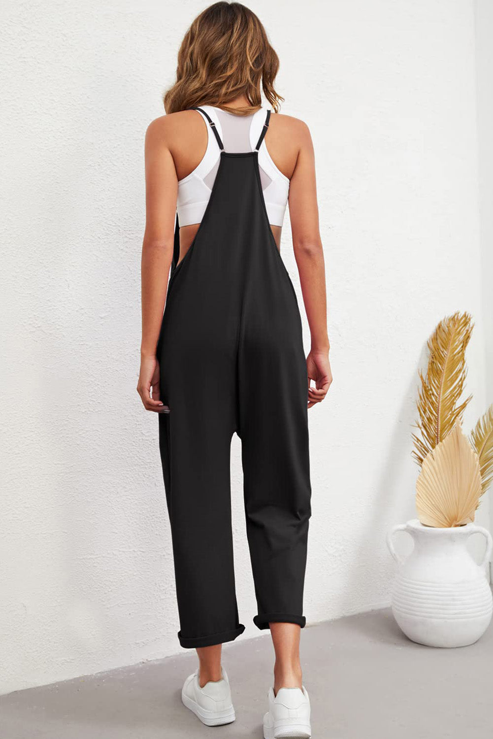 Jumpsuits for Women Spaghetti Strap Tie Rompers Palestine