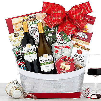 - Blakemore Holiday Tidings: Wine Gift Basket - Gift basket at TFC&H Co.