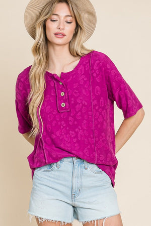 BOMBOM At The Fair Animal Textured Top - Ships from The US - women's shirt at TFC&H Co.