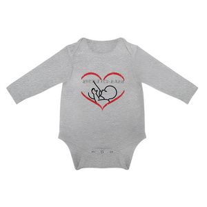Gray Breastfed Baby Long Sleeve Onesie - 5 colors - infant onesie at TFC&H Co.