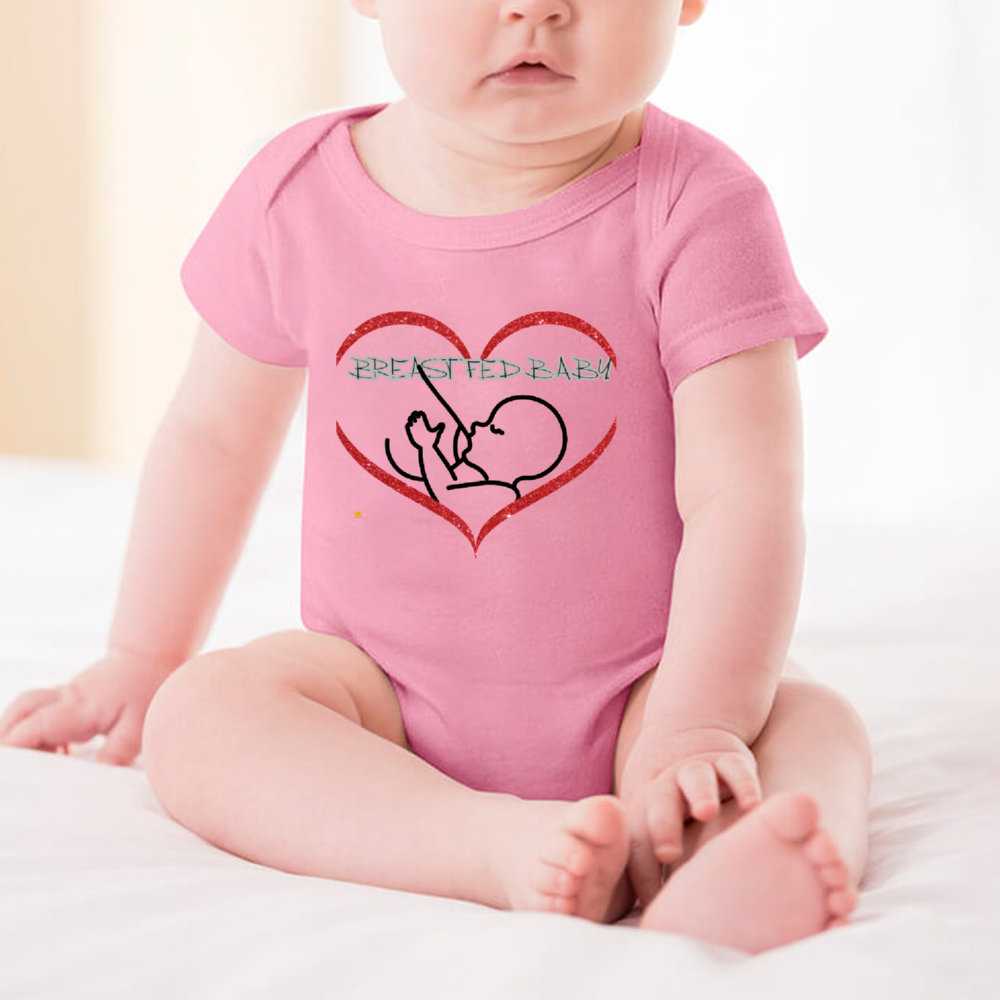 Breastfed Baby Onesie - 6 colors - infant onesie at TFC&H Co.