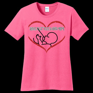 Women's T-Shirt Neon-Pink - Breastfeeding Mom T-Shirt - womens t-shirt at TFC&H Co.