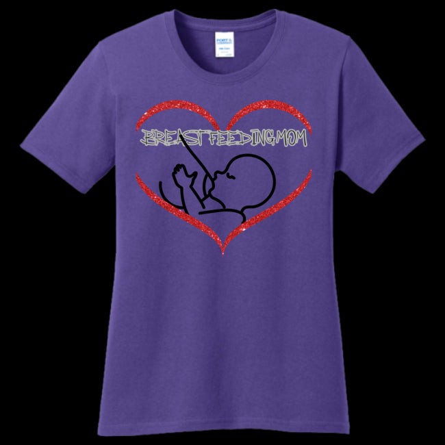 Women's T-Shirt Purple - Breastfeeding Mom T-Shirt - womens t-shirt at TFC&H Co.