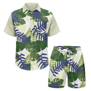 multi-colored - Summer Vacay Men's Casual Shorts Outfit Set - mens short set at TFC&H Co.
