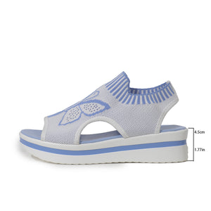 Blue - Summer Butterfly Print Sports Sandals - womens sandals at TFC&H Co.