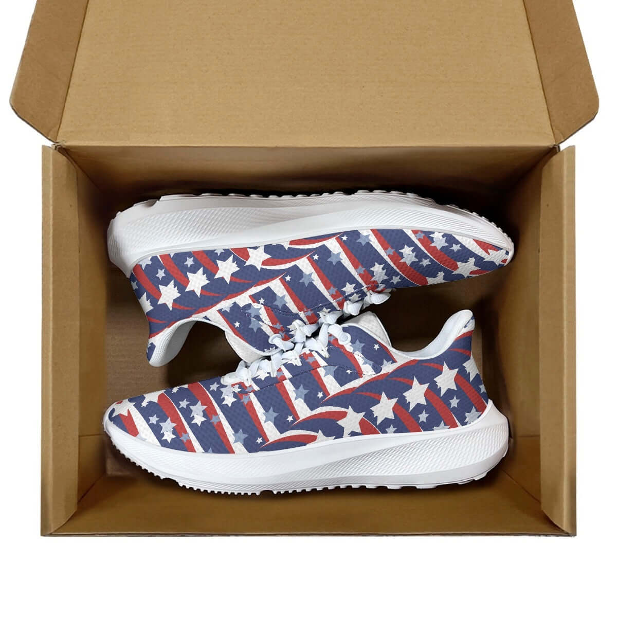- Stars Waving Running Shoes - unisex shoes at TFC&H Co.