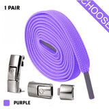 Purple - Press Lock Shoelaces Without Ties - shoelaces at TFC&H Co.
