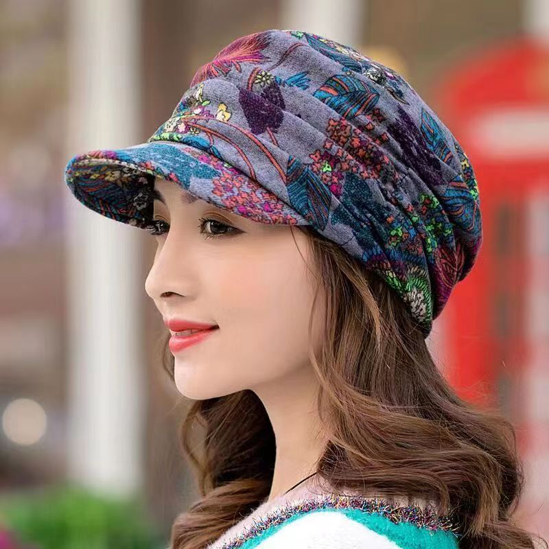 Grey One size - Version Of A Hundred Soft Brim Hat Ethnic Wind - hat at TFC&H Co.