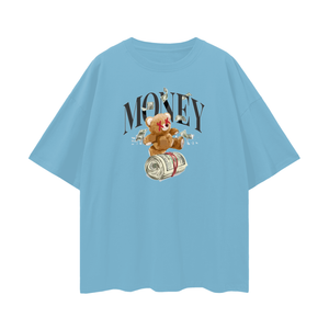 Money Streetwear Unisex 100% Cotton Loose Basic Tee - Ships from The USA - Unisex T-Shirt at TFC&H Co.