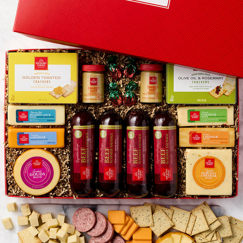 - Celebration Spread: Hickory Farms Gift Box - Gift basket at TFC&H Co.