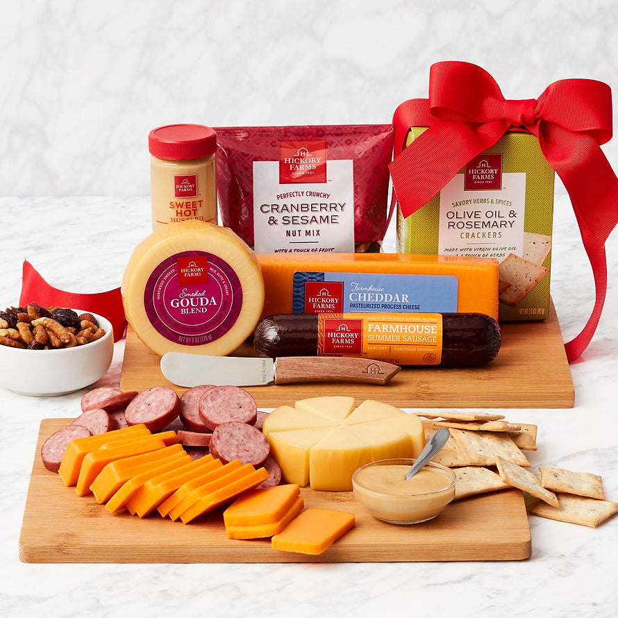 - Cheeseboard Delights: Gourmet Cheese Gift Set - Gift basket at TFC&H Co.