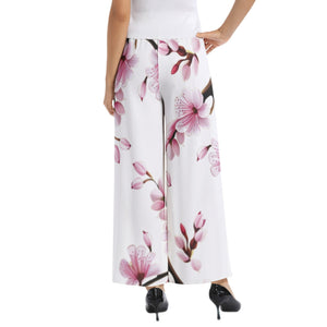 - Cherry Blossom Elastic Waist Wide Leg Pant - womens pants at TFC&H Co.