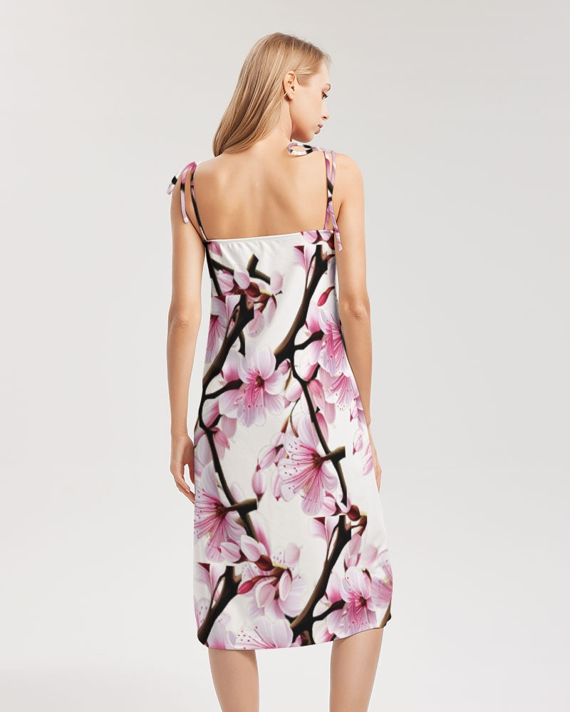 - Cherry Blossom Women's Tie Strap Split Dress - womens dress at TFC&H Co.