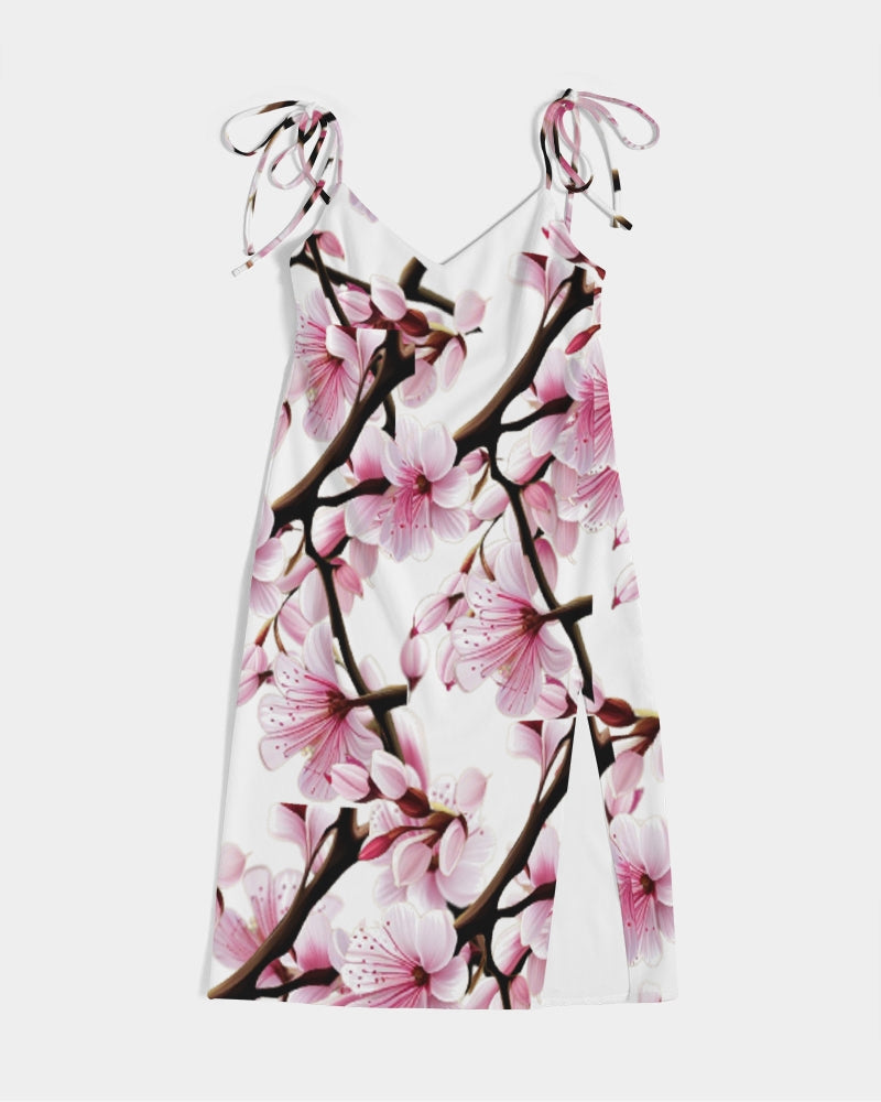 Cherry Blossom Women's Tie Strap Split Dress - women's dress at TFC&H Co.