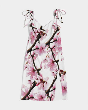 - Cherry Blossom Women's Tie Strap Split Dress - womens dress at TFC&H Co.