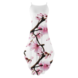 - Cherry Blossom Womens Elegant Sleeveless Party Dress - womens dress at TFC&H Co.
