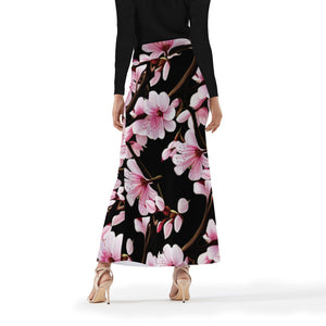 Cherry Blossom Womens Full Length Skirt - 3 colors - women's skirt at TFC&H Co.