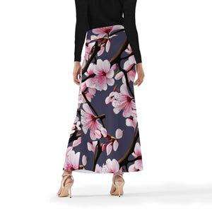- Cherry Blossom Womens Full Length Skirt - 3 colors - womens skirt at TFC&H Co.