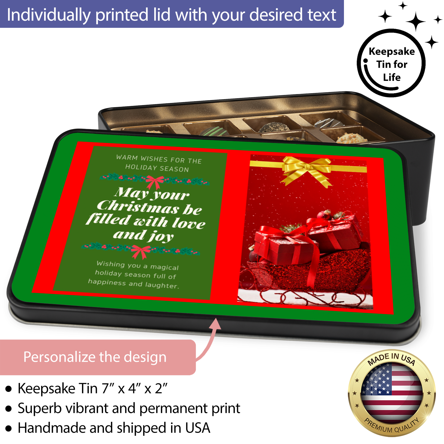 - Christmas Gift Card Chocolate Truffle Tin - Christmas Card tin at TFC&H Co.