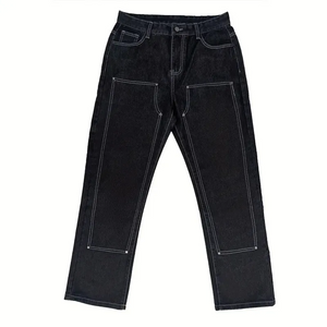 - Basic All-Match Black Straight Men's Jeans - mens jeans at TFC&H Co.