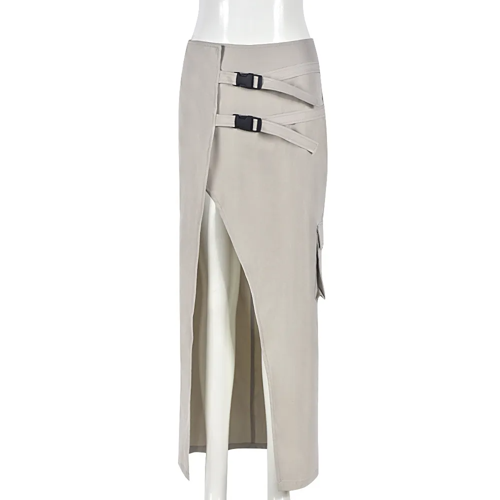 - Fashion Solid Color Women's Split Skirt - womens skirt at TFC&H Co.